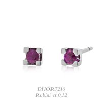 Pendientes Donna Oro Mujer Luce in Oro blanco Rubino DHOR7210 - DHOR7210